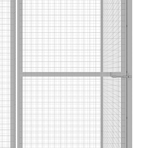 vidaXL Katzenkäfig 1,5x1,5x1,5 m Verzinkter Stahl