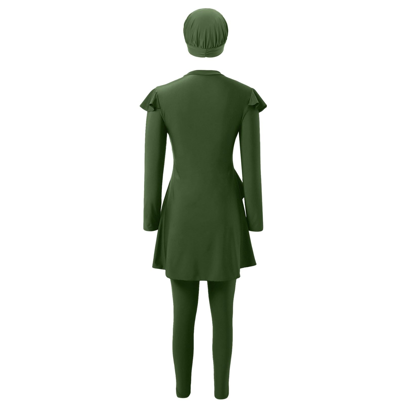 Femmes Maillots de Bain Musulmans Islamique Modest Couverture Complète Burkini Manches Longues Haut Pantalon Natation été Tenue de Plage Maillots Rashguards 3 Pièce Confortable
