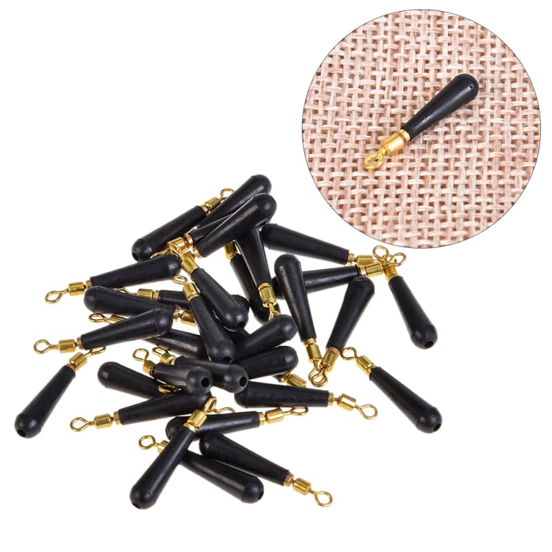 100Pcs Rolling Copper Head Fishing Float Connector, Rubber Drift Seat for Stream, River, Lake, Ocean Fishing, Lightweight and Compact Tackle Accessory