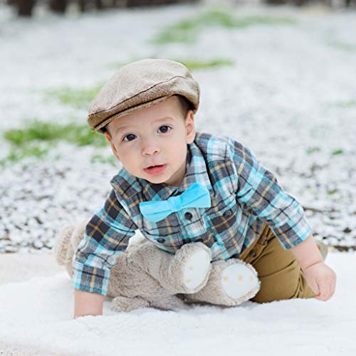 image for Born to Love Flat Scally Cap Boy's Tweed Page Boy Newsboy Baby Kids Dr