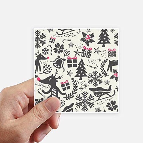 Autocollant carré de 10 cm pour masquer les rayures de valise et décorer votre mur - 2