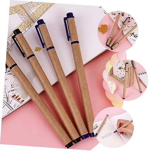 DOITOOL 10 piezas bolígrafos con tinta marrón miniatura 2