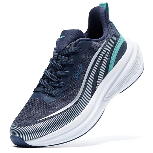 BALLOP Thunder R2 - Women & Mens Running Shoes - Lightweight & Breathable Mesh Sneakers with High-Rebound Volt Foam Cushioning for Gym, Jogging, Walking, Daily Wear - Size Women 10.5 / Men 9 Navy