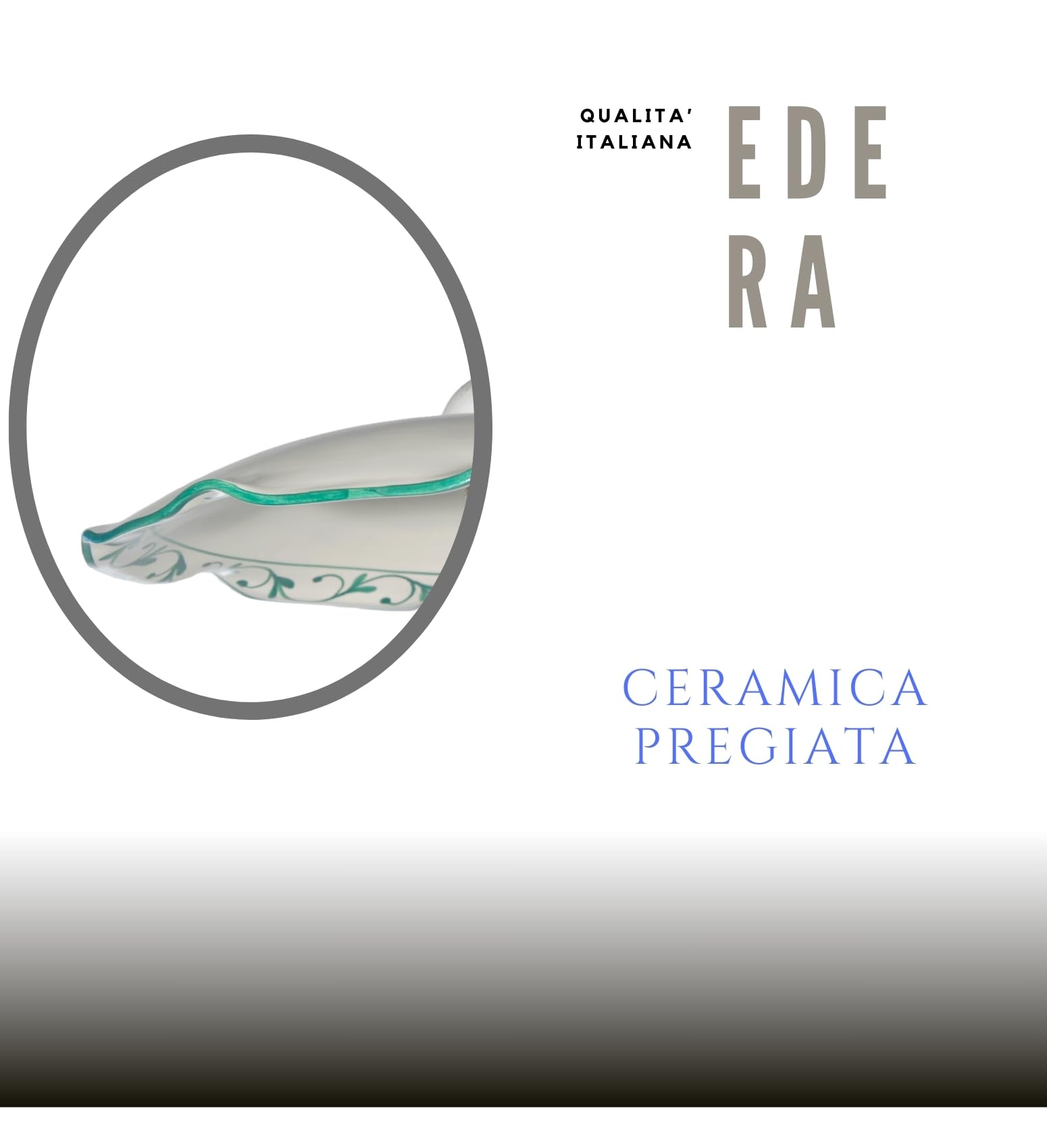 VANNI LAMPADARI - Sospensione Edera in Ceramica - Lampadario Decorato a Mano per Camera da Letto, Soggiorno, Cucina, Bagno - Made in Italy - 40 cm - Verde