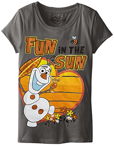 Disney Girls' Frozen Olaf Fun In The Sun Short-Sleeve Shirt