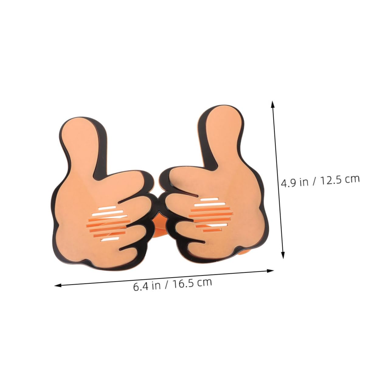 Mikikit Pcs Novelty Round Glasses Thumb-up Cheering Glasses Fun Party Sunglasses for Pranks Photobooth Props