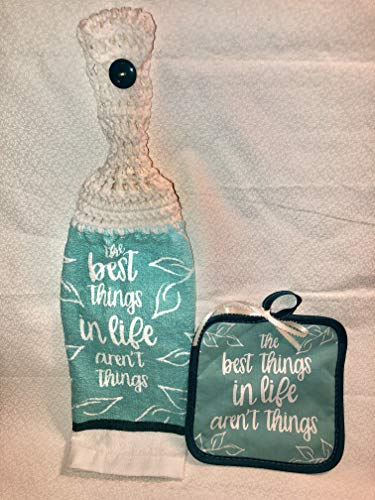 Free ship to usa - 2 piece set - best things in life 1 crochet si…
