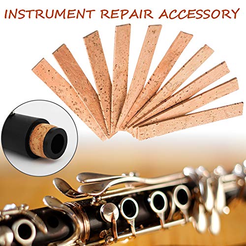 better18 Clarinet Instrument Accessories Replacement Kits with with 10 Pieces Clarinet Neck Joint Cork and 17 Pieces Clarinet Pads Bb Clarinet Woodwind Instrument Pads 27Pcs