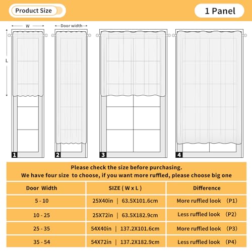 Rideaux décoratifs GuoChe à tringle intégrée pour placard
