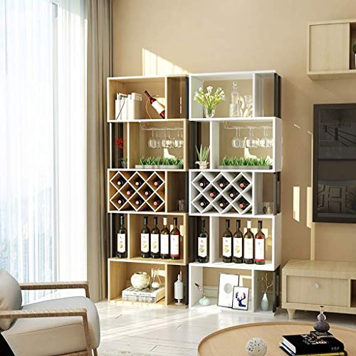 Armario para botellas de vino de madera maciza 60x30x132.5 cm miniatura 2