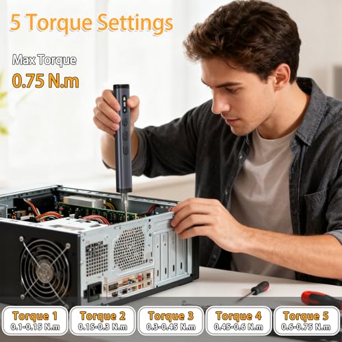 Electric Screwdriver Set, Repair Tool Kit for Phone Camera Computer Laptop — view 3