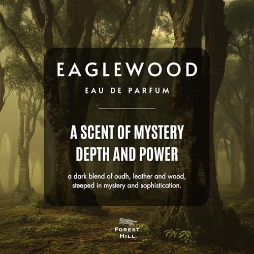 Image of Forest Hill Premium Eau De Parfum, Fresh & Soothing Fragrance Scent, Long Lasting Perfume Spray For Men (Eagle Wood 100ml)