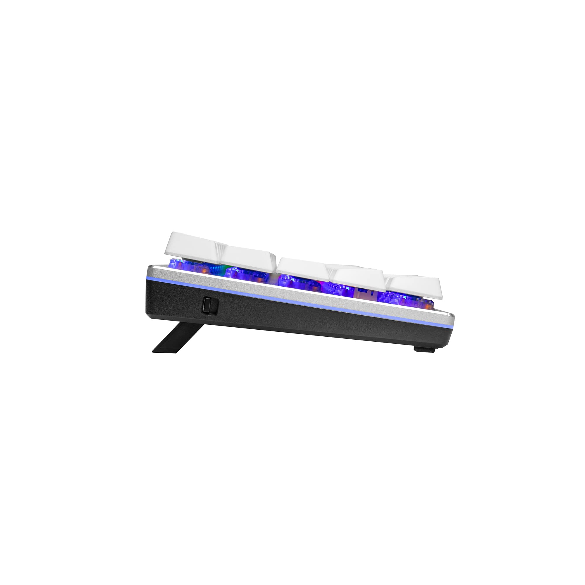Cooler Master SK622 RGB Hybrid, Wireless Mechanical Gaming Keyboard, Silver/White with Low Profile Mechanical Switch in Red