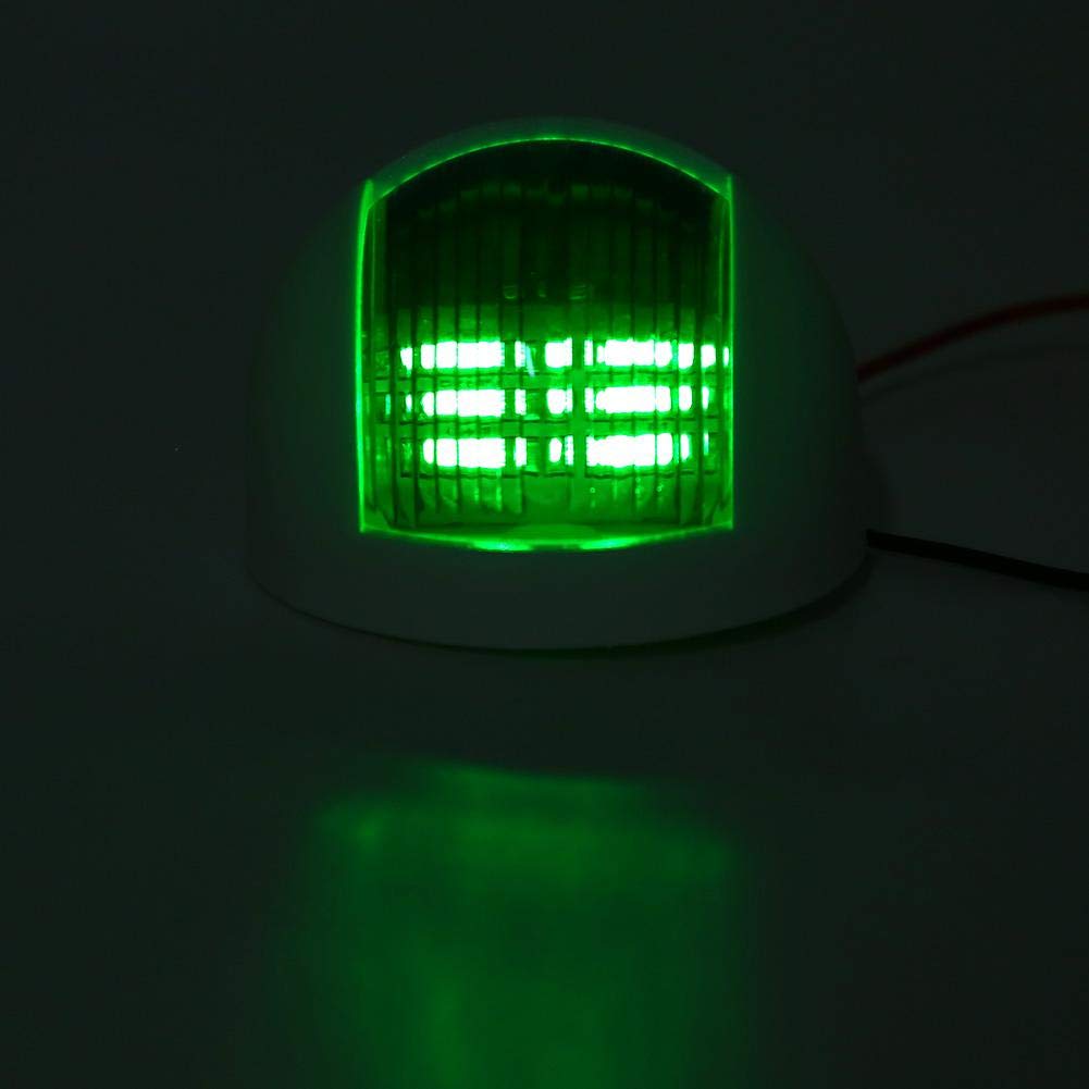 Luces de Navegación LED para Barcos Pareja de Faros de Señalización Rojo y Verde 12V Impermeables IP66 para Pontones Yates Lanchas y Embarcaciones Pequeñas