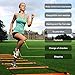 Kvittra Adjustable Speed Training Hurdles Fitness & Speed Training Equipment with Agility Ladder - Plyometric Fitness & Speed Training – Hurdle/Obstacles for Soccer, Football, Track & Field