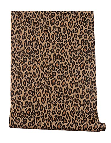 Self Adhesive Thick Vinyl Decorative Leopard Shelf Liner Contact Paper For Cabinets Dresser Drawer Furniture Walls 15.7X117 Inches #TOP2