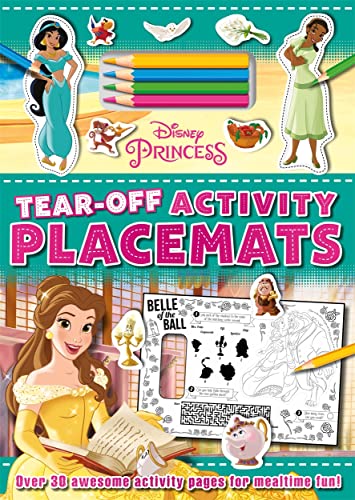Autumn Publishing Disney Princess Tear-Off Activity Placemats (With Games, Puzzles, Colouring, and more!).