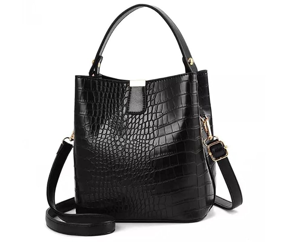 Womens Leather Sling Bag | cross body | hand bag | Purse With Adjustable and Detachable Straps | Trendy Stylish Side Sling Bag for Women | Ladies & Girls |Black (B0CLRLR23J) Amazon Price History, Amazon Price Tracker
