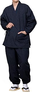 [KYOETSU] [キョウエツ] 作務衣 さむえ 男性用 冬 メンズ 冬用作務衣 さむい男性用 フリース