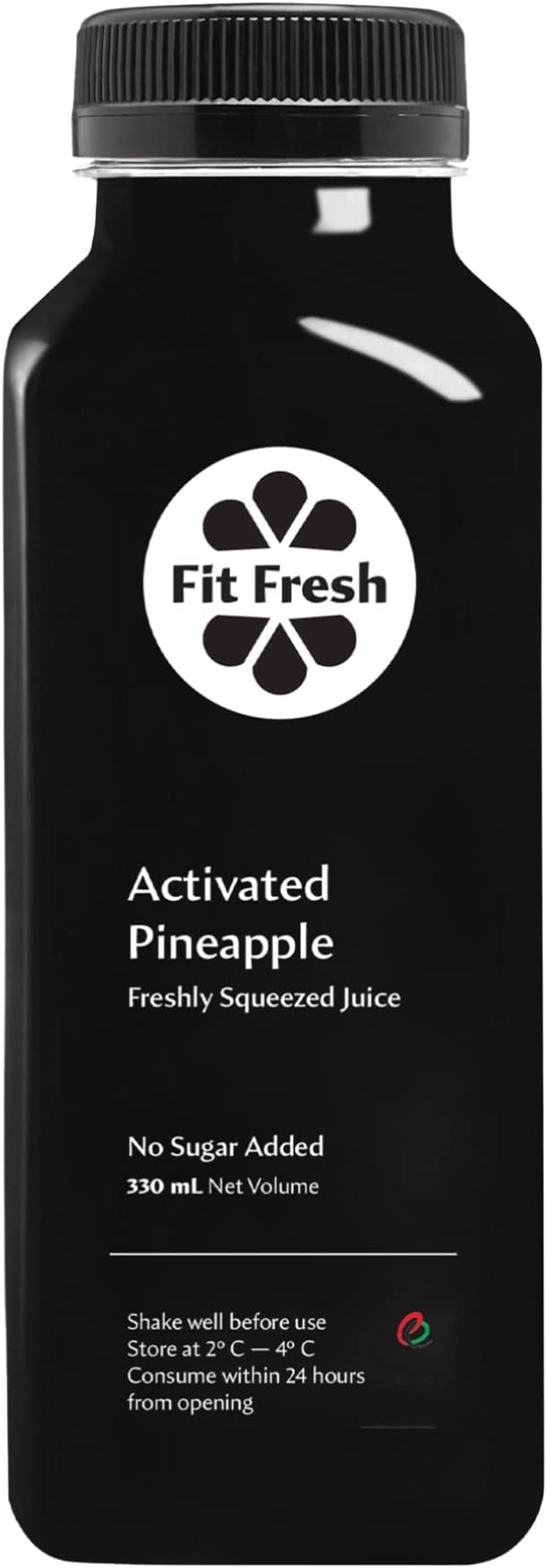 Activated Pineapple 330 ml (Cold-pressed Fresh Juice, Freshly-squeezed Daily, Detox, No Preservatives, No Additives, No Sugar Added, No Water Added)
