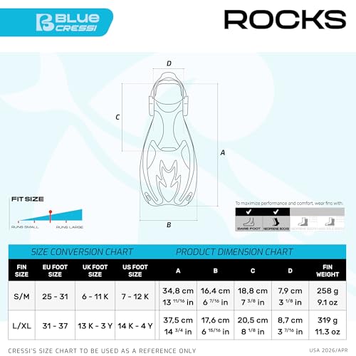 Image of Cressi Kids Snorkeling Gear for Kids 3 to 8 Years Old | Rocks