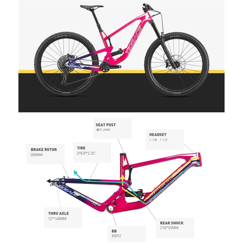 TEAM マウンテンバイクフレーム カーボンファイバー TEAM マウンテン