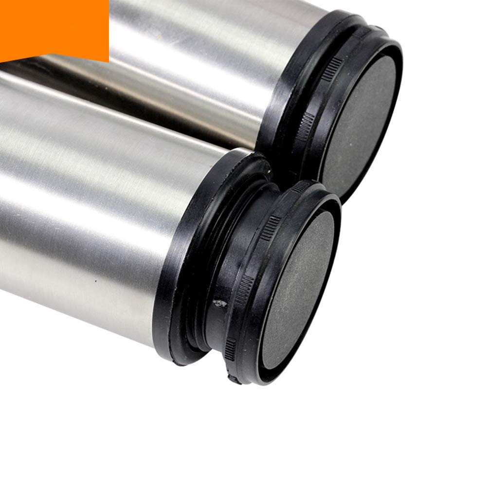 Kit 4 Piedini Regolabili In Acciaio Con Snodo E Piede In Gomma Rigida (38 Mm), Perno Filetto M10 Lunghezza 152mm - Foto 5