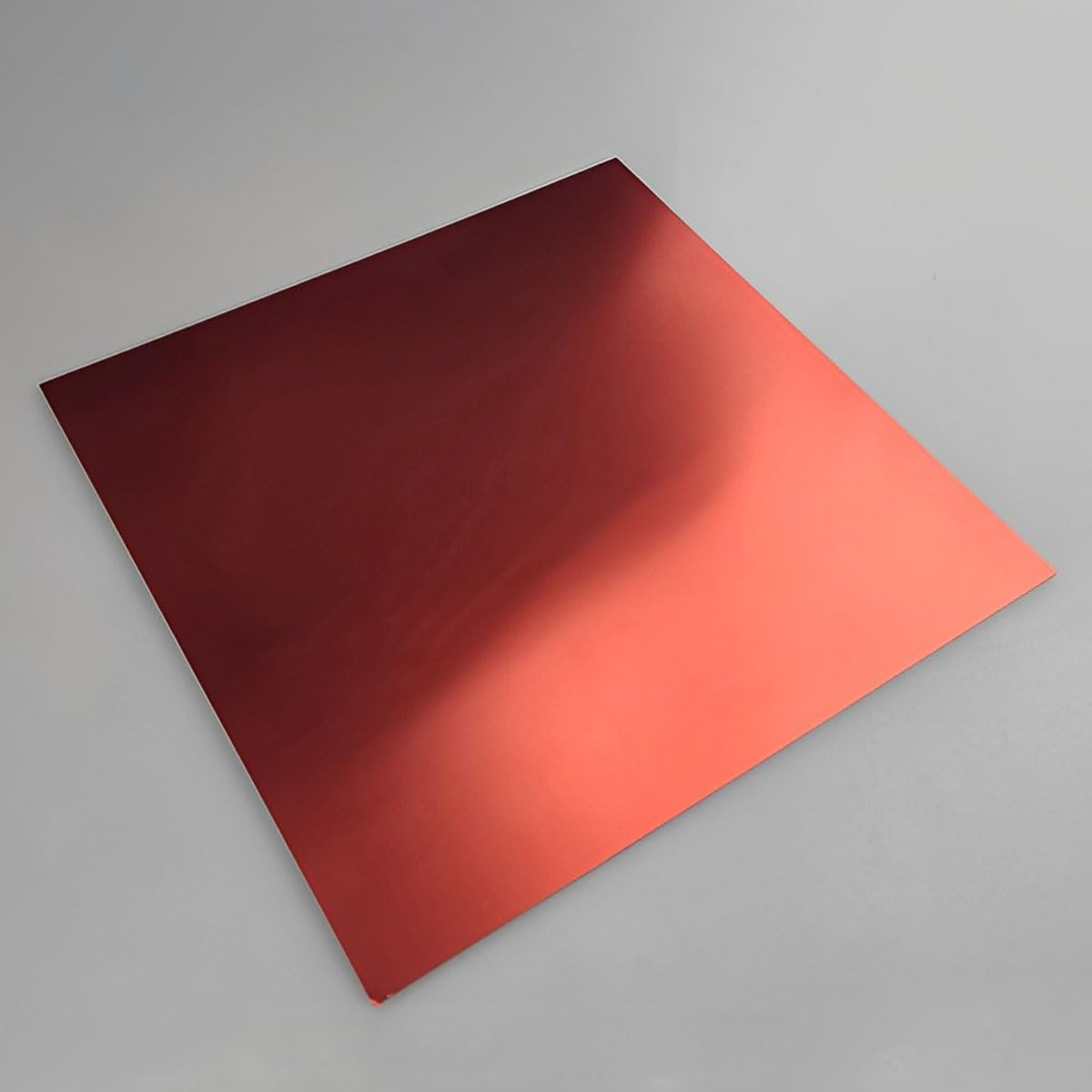 5 pezzi di lastra di alluminio sottile anodizzata rossa, in lamiera di alluminio anodizzato con incisione laser, for edilizia, 20 cm × 20 cm, spessore 0,5/0,8/1,0/1,5 mm(200x200x1.0mm)