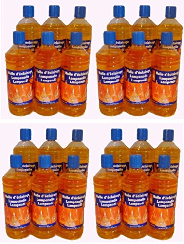 Huile de paraffine jaune 24L liquide lubrifiant protection bois métal lot de 24 x 1L