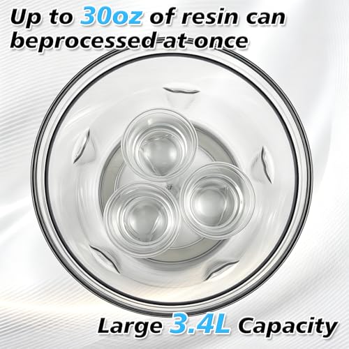 Resin Bubble Remover Vacuum Chamber, 96kPa High Pressure Epoxy Resin Bubble Remover Machine,Bubble Removal for Epoxy Resin Casting, Silicone Molds & Jewelry Making by YOBTOP - Image 4