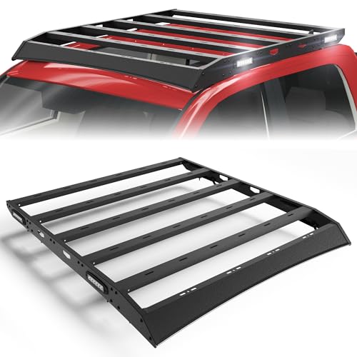 LONGSUN Crew Cab Roof Rack with LED Lights
