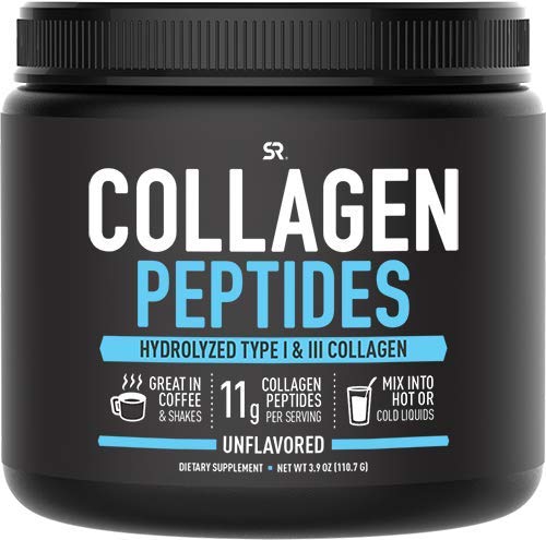 Collagen Peptides Powder | Hydrolyzed for Better Collagen Absorption | Non-GMO Verified, Certified Keto Friendly and Gluten Free (3.9oz, Unflavored)