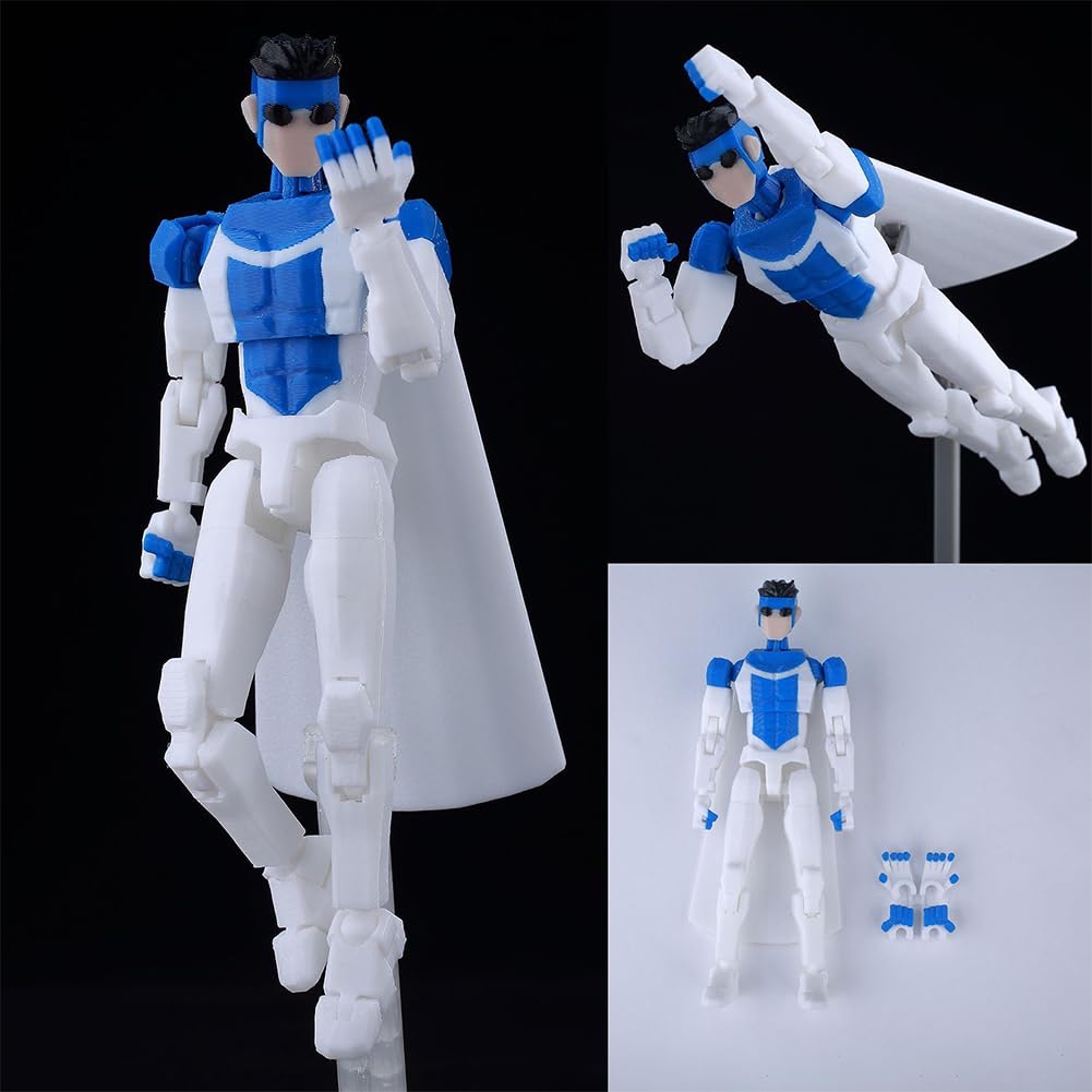 Mark Grayson ruchoma figurka z wieloma przegubami - 3D drukowane wieloprzegubowe figurki Mark Grayson Super Statuetta z wymiennymi akcesoriami Figurka kolekcjonerska 13,5CM