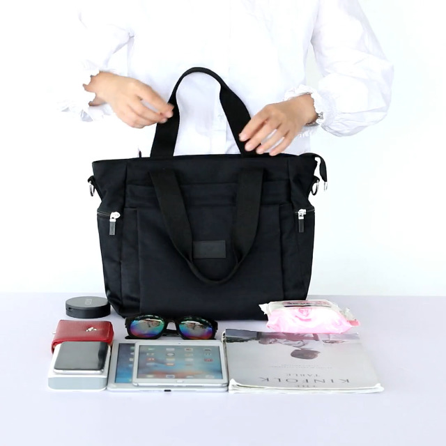 Bolso de hombro de nailon para mujer miniatura 7
