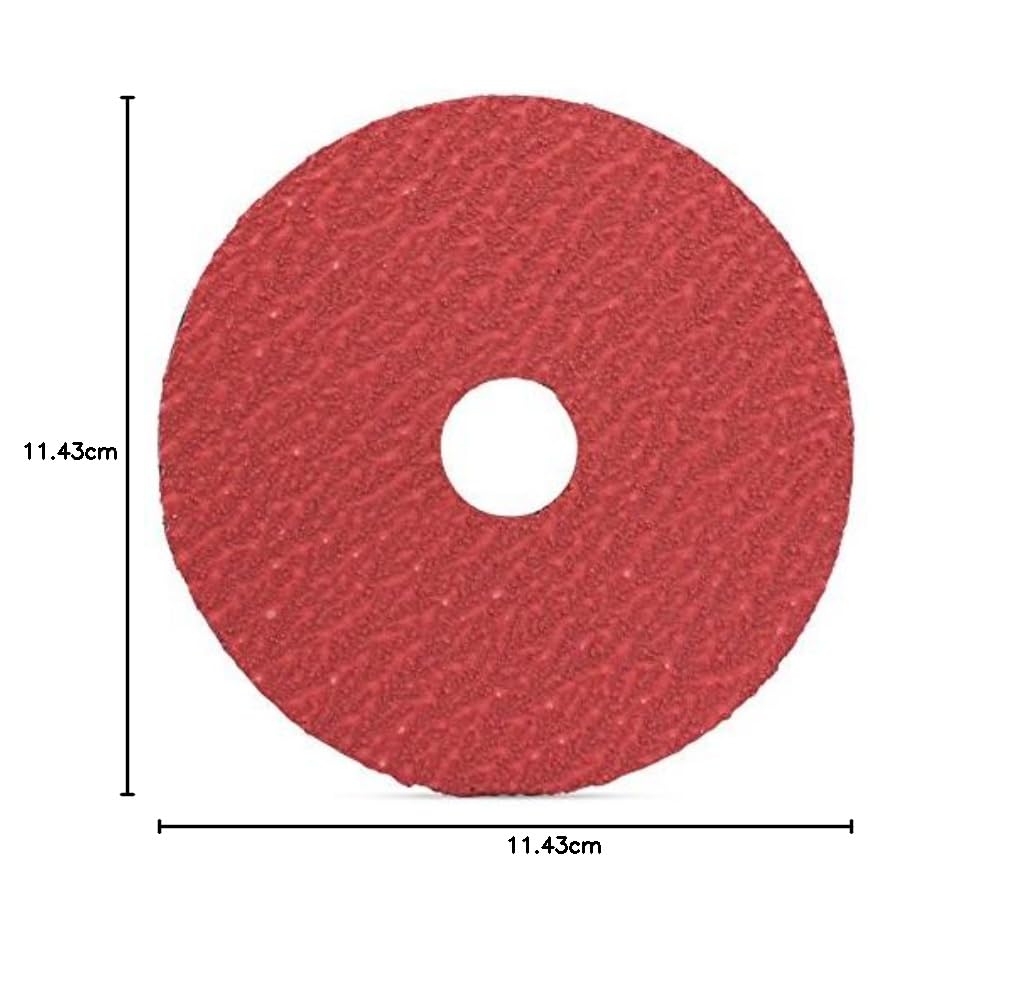 BHA Discos de lijado y molienda de fibra de resina de cerámica, 4.5 x 7/8 pulgadas, grano 36, paquete de 25