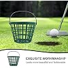 YARNOW Golf Ball Basket with Handle Nylon Golf Ball Container Golf Ball Bin (Green, Golf Balls are Excluded)