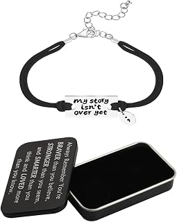 Depression Awareness Bracelet My Story Isn't Over Yet Semicolon Gift Self Love bracelet Mental Health Awareness Gifts