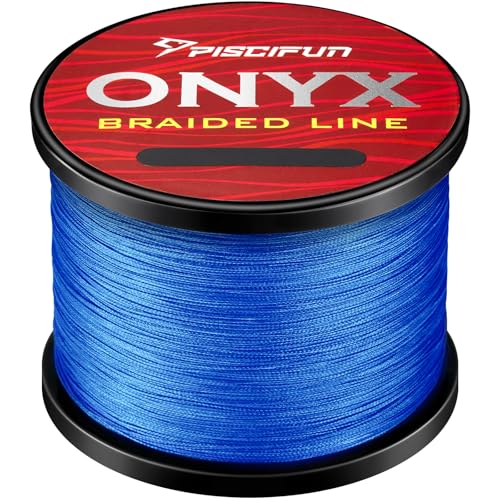 Piscifun Onyx Braided Fishing Line Advanced Superline Braid Lines 150Yd 6lb Blue