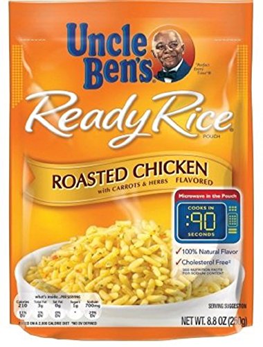 Uncle Ben’s Ready Rice Roasted Chicken Flavored (6 Pouches) 3.3 Lbs. #TOP4