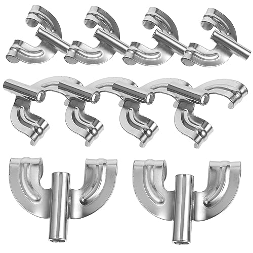 Toddmomy 10pcs Metal Drum Claw Hooks for Bass Drum Leg Mount Replacement Easy Installation