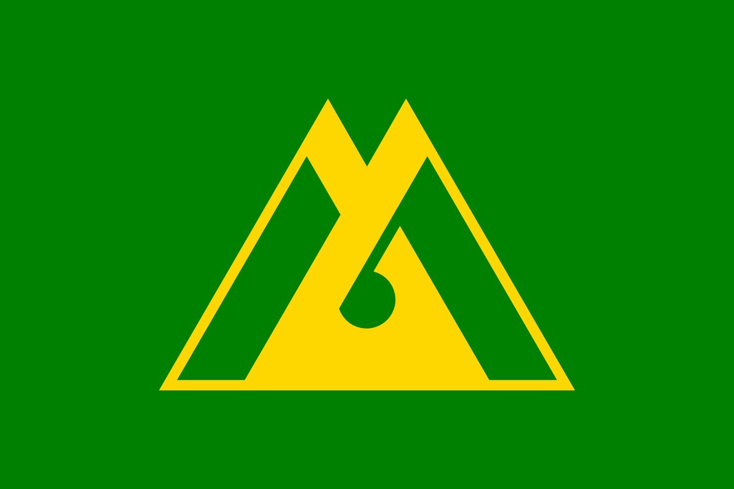 Drapeau Toyama Prefecture 1957-1988 grand pavillon historique japonais ancien