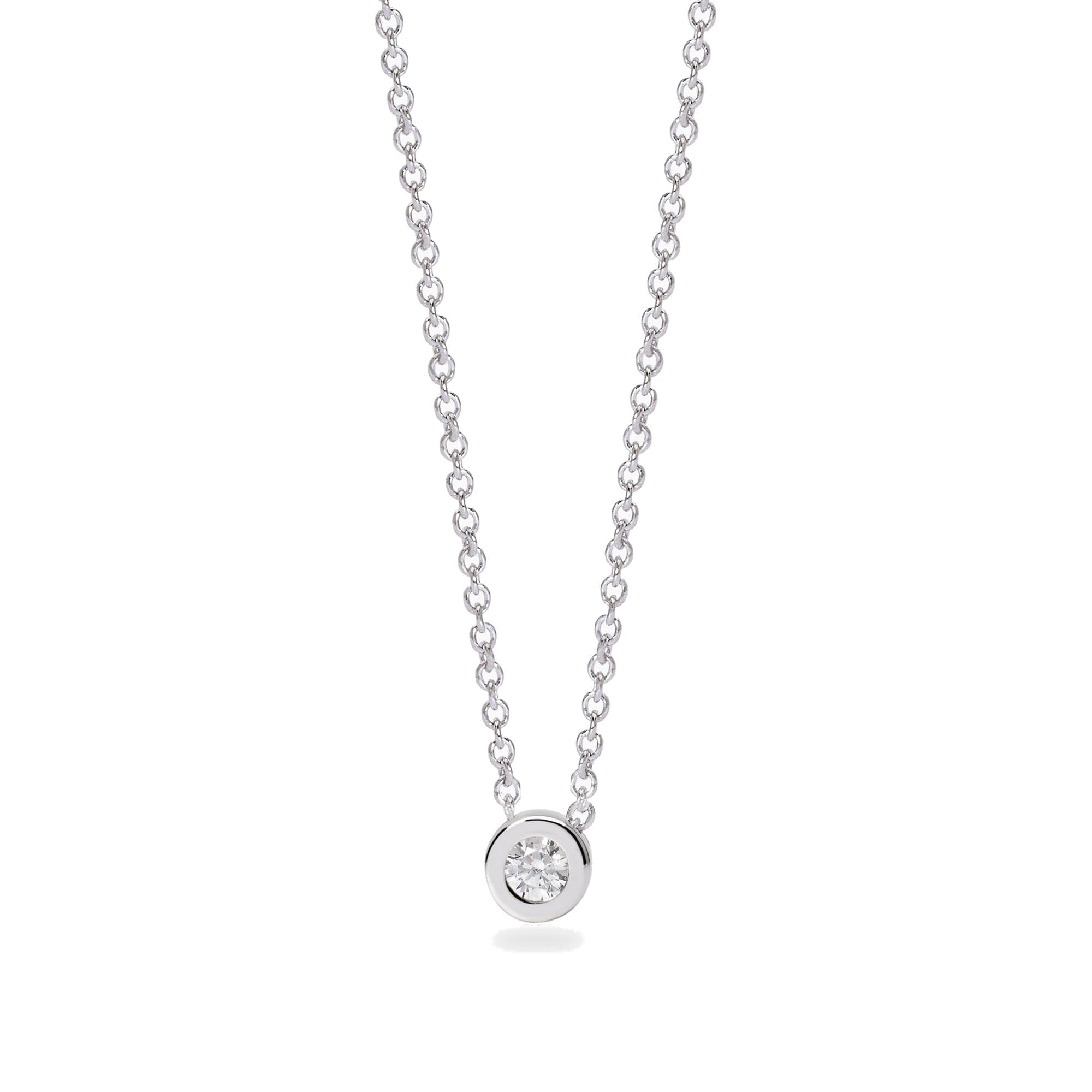 Mabina Gioielli - Girocollo con punto luce in diamante lab-grown - 553807
