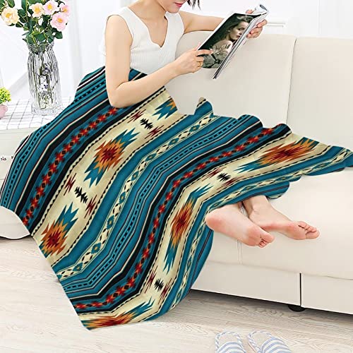 Disnimo Southwestern Aztec Throw Blanket Soft Cozy Blanket Lightweight Flannel Blankets For Couch Bed Living Room Adults Kids Teens Gifts All Season 51.2''X59.1'' #TOP2