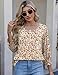 AKEWEI Womens 3/4 Sleeve Tops Women's Summer Tops Work Blouses for Women Spring 2025 Fashion Scoop Neck Top XL