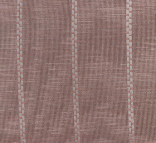 Image of Exporthub Sheer Linen Cotton Curtains for Window 6 Feet Set of 2, Pink - Light Filtering Breathable Fabric Drapes for Living Room & Bedroom (EHSPR051 64)