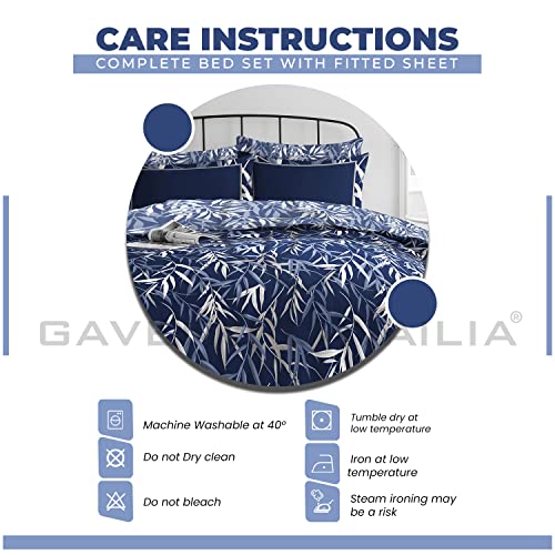 GC GAVENO CAVAILIA King Size Duvet Cover Sets With Fitted Sheet - Polycotton Complete Bedding Set including Pillow Cases - Image 4