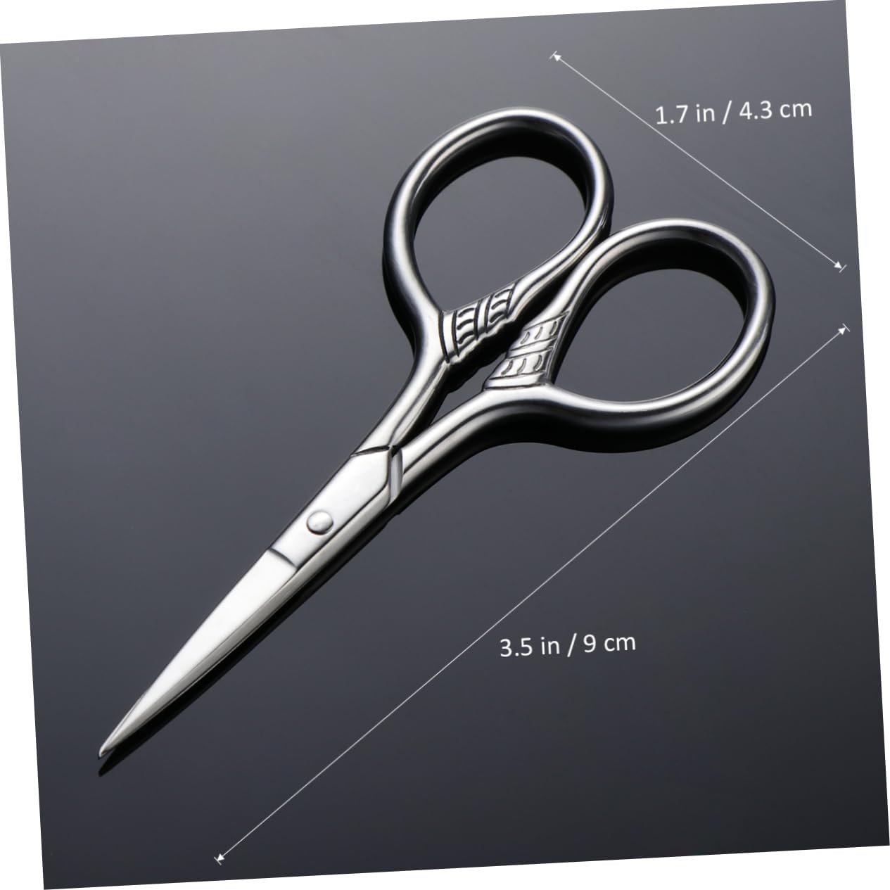 Didiseaon 3pcs Stainless Steel Beard Scissors for Men Precision Trimming Shears for Facial Hair Silver Grooming Tool for Stylish Beard Maintenance