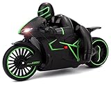 Velocity Toys Speed Lightning Remote Control RC Motorcycle Car 2.4 GHz Control System Rechargeable RTR w/ Bright LED Headlights (Colors May Vary)