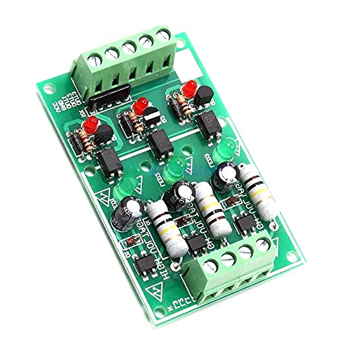 AC 220V 3CH 3 Channel Optocoupler Isolation Module Isolated Testing Board AC 220V Detection Compatible with PLC