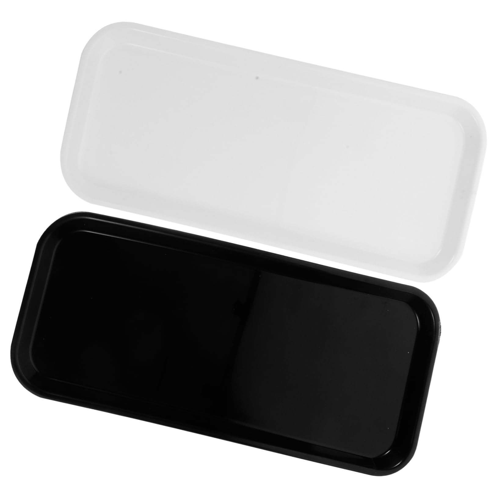 COLLBATH 2pcs Rectangle Cake Serving Trays for Home Kitchen, Versatile Abs Dessert Display Plates to Store Candy and Highlight Food, for Kitchen Storage and Entertaining